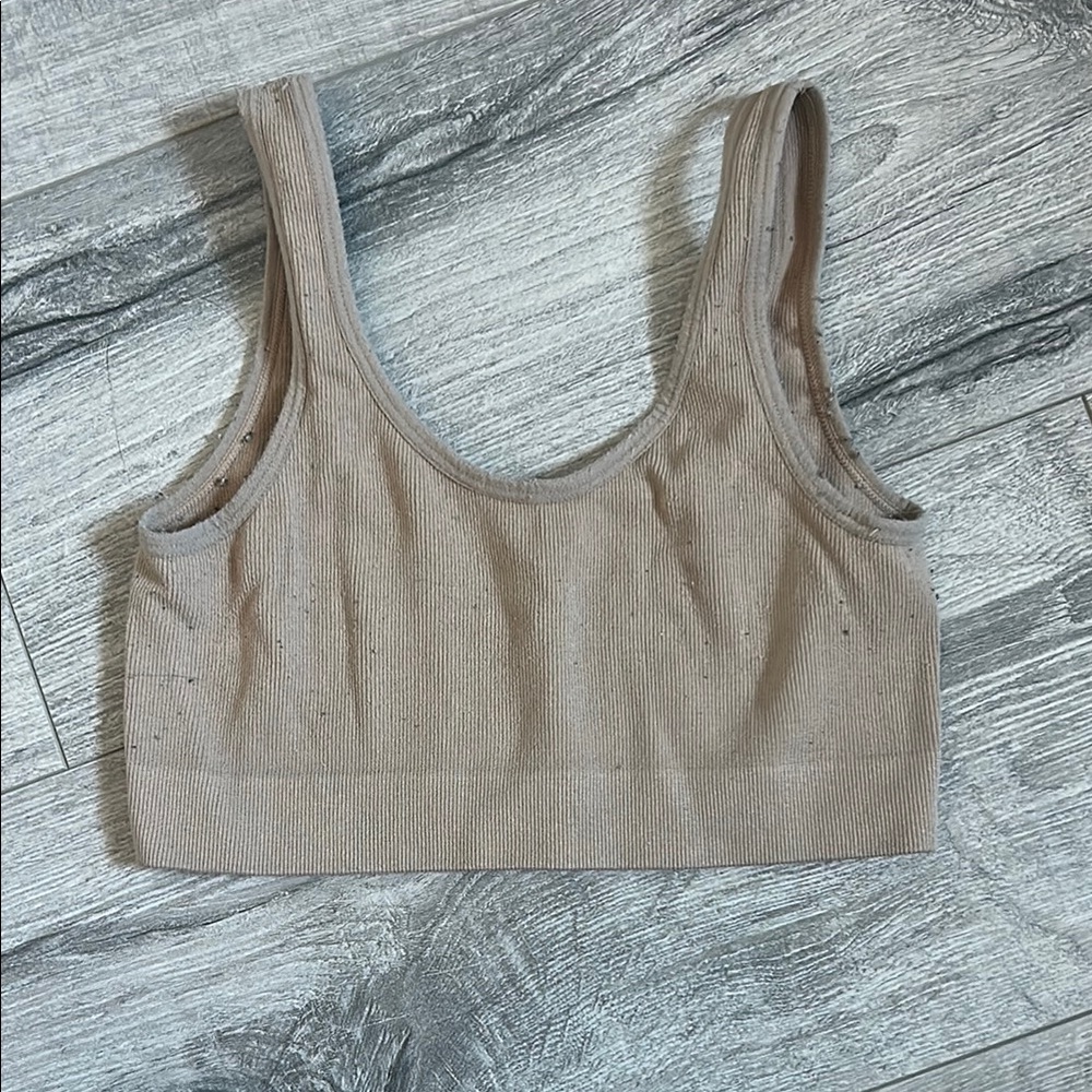 Urban planet Women's Tan Ribbed Bralette